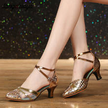 closed toe women dance shoes salsa ballroom tango salsa latin dance shoes jazz dancing shoes for women rubber sole 2024 - buy cheap