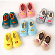 spring summer baby shoes socks with rubber soles for toddlers shoe anti slip duck animals home slippers soft first walker 2024 - buy cheap