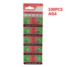 Batería de botón para reloj, unids/lote AG4 377A 100 LR626 SR626SW SR66 LR66, 377 2024 - compra barato