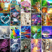 5D Diy Diamond Painting Cross Stitch Kits Diamond Mosaic Embroidery Landscape animals flower 3d Painting round square drill gif 2024 - buy cheap