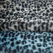 160*100cm imitación de piel serie de leopardo gran piel jacquard puntos piel sintética de pelo tela para abrigo chaleco fausse fourrure tissu 2024 - compra barato