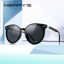 Женские солнцезащитные очки кошачий глаз merry's, Дизайнерские Большие брендовые трендовые очки с защитой UV400, S6313 2024 - купить недорого