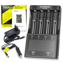 Зарядное устройство LiitoKala Lii-500S, для аккумуляторов 18650, 26650, 21700, AA, AAA, проверка емкости аккумулятора, сенсорное управление 2024 - купить недорого