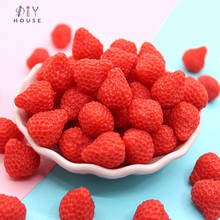 10-30Pcs 3D Simulation Strawberry Resin Accessories Arts DIY Craft Supplies Home Decoration Maison Figurines Earrings Materials 2024 - buy cheap