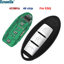 New 3 Button Smart Remote Key Fob 433MHZ with 46 Chip for Infiniti ESQ with insert key blade 2024 - buy cheap