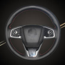 Auto Braid On The Steering Wheel Cover for Honda Civic 10 2016 2017 CRV CR-V 2017 Interior Car Braiding Wheel Covers Accessory 2024 - buy cheap