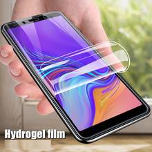 Полное покрытие Защитное стекло для Samsung Galaxy J4 J6 A6 A8 Plus A5 A7 A9 2018 версия экрана для телефона Гидрогелевая пленка 2024 - купить недорого