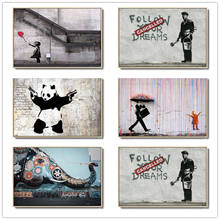 5d diy completo broca pintura diamante banksy graffiti arte diamante mosaico panda elefante abstrato bordado ponto cruz decoração de casa 2024 - compre barato