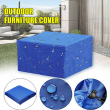 Blue 210D Waterproof Outdoor Patio Garden Furniture Covers Rain Snow Chair covers Sofa Table Chair Dust Proof Cover 2024 - buy cheap