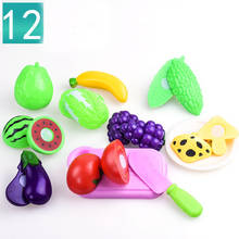 12 Pcs New Cutting Fruit Vegetable Pretend Play Kids Kitchen Toys Miniature Food Educational Interesting Girls Toys For Children 2024 - buy cheap