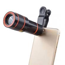 Lente Monocular para cámara de teléfono móvil, telescopio con Zoom, 12X, para IPhone, Samsung, para acampar, deportes de caza 2024 - compra barato