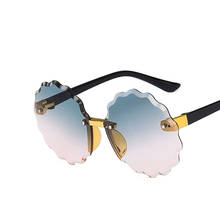 Круглые детские солнцезащитные очки в стиле ретро, винтажные очки для девочек и мальчиков, роскошные брендовые солнцезащитные очки, милые детские солнцезащитные очки, женские очки, 2020 2024 - купить недорого