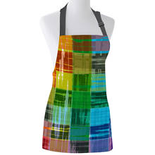 Kitchen Apron Abstract Rainbow Color Paint Adjustable Bib Canvas Aprons For Women Cooking Baking Restaurant Kids Apron Pinafore 2024 - buy cheap