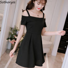 Dress Women Short Sleeve 2020 Summer New Korean Style Thin Slim All-match Sexy Elegant Trendy Womens Clothing Female Soft Daily 2024 - buy cheap