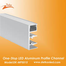 50*15mm Up/Down Aluminum Profile LED Channel Extrusion Track Wall Light 2M/6.6ft With Milky Diffuser Cover 2024 - buy cheap