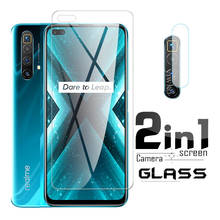 2 IN 1 Tempered Glass For OPPO Realme X3 Screen Protector glass on Realme X3 6.6 Protective camera lens Glass Film 2024 - buy cheap