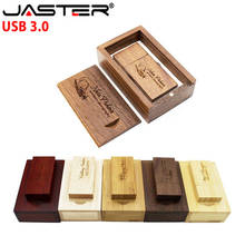 JASTER USB 3.0 Wooden usb+wood BOX usb flash drive pendrive 4GB 8GB 16GB 32GB 64GB wedding Photography gift  (free custom logo ) 2024 - buy cheap