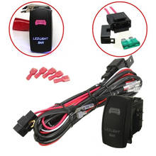 1 Set Universal LED Work Light Bar Laser Rocker Switch Wiring Harness Kit Loom W/ 40A Relay Fuse for Cars Truck Motorcycle Boat 2024 - buy cheap