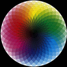 1000 pçs colorido arco-íris redondo geométrico foto quebra-cabeça adulto crianças diy educacional reduzir o estresse brinquedo quebra-cabeça presente 2024 - compre barato