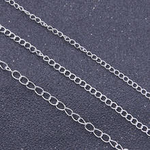 5 Meters/Lot 3 Size Polished Stainless Steel Necklace Tail Chain For DIYJewelry Making Materials Accessories Found 2024 - buy cheap