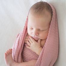 Newborn Baby Knitted Swaddle Wraps Receiving Blanket Infants Toddler Photography Props Photo Shooting Accessories 2024 - buy cheap