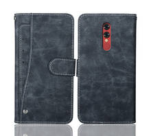 Funda de lujo NOA N8, carcasa de cuero con tapa Vintage de 6 ", cubierta protectora de negocios con ranuras para tarjetas frontales, soporte para libro de teléfono 2024 - compra barato