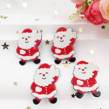 Folha de acrílico plana de volta colorida kawaii, de acrílico, padrão em miniatura, 8 peças, aplique diy, scrapbook, decoração de natal, artesanato 2024 - compre barato