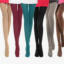 Pair of lady pantyhose autumn burnish opaque tights tight candy color trample 2024 - buy cheap