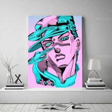 Pintura em tela para decoração de casa decoração de parede cesto anteno zeppeli impressão de arte de parede jojojojo's bizarre adventure poster moderno modular para sala de estar 2024 - compre barato