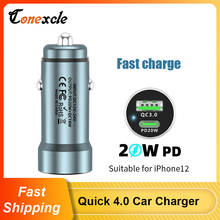 PD USB C Car Charger Quick Charge 4.0 3.0 38W Fast Charging For iPhone 12 11 XS X XR 8 7 Xiaomi QC4.0 QC3.0 Type C Phone Charger 2024 - buy cheap