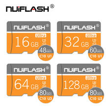 Nuiflash micro sd 128GB 64GB 32GB 16GB 80mb/s TF usb flash memory card microsd 8GB/48MB/s class10 2024 - buy cheap