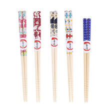 Cute Cartoon Natural Bamboo Chopsticks Joint Chopstick Kids Chopsticks Tableware Gifts For Children 2024 - buy cheap