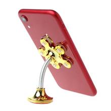 Suporte de celular universal, suporte giratório de 360 graus com flores de metal para celulares suporte de carro para ipad iphone samsung smartphone 2024 - compre barato