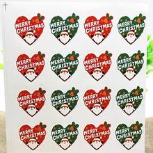 80PCS/Lot Kawaii Heart Santa Claus design adhesive seal sticker for baking package/Cookie packaging/DIY Multifunction label 2024 - buy cheap