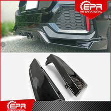 For Civic FK7 Mugen Style Fiberglass Rear Spat FRP Fiber Glass Bumper Add On Extension Splitter Trim Part Tuning Kit For FK7 2024 - compre barato