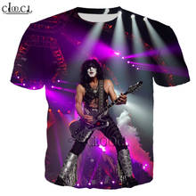 CLOOCL Metal Rock KISS Band 3D Print Mens Women T Shirt Harajuku Fashion Short Sleeve Summer Hot Sale Unisex Tops Drop Shipping 2024 - buy cheap