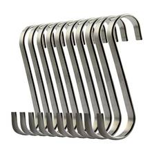 HHO-Set of 10 S Stainless Steel Suspension Hooks for Kitchen Cookware or Butcher Meat 2024 - buy cheap