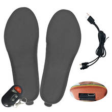 Plantillas térmicas para zapatos de mujer, calzado con calefacción y Control remoto por USB, talla Europea 35-46, para invierno 2024 - compra barato