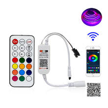 Controle led dream color, 100 peças, bluetooth, compatível com controle de música de pixel strip para 1903 ws2811 ws2812 2024 - compre barato