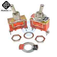 E-TEN1021  12mm Toggle Switch S Double Throw SPDT ON-OFF 250/15A 1/4 Inch Mounting 29*14.5MM 3Positions 6Pins 2024 - buy cheap