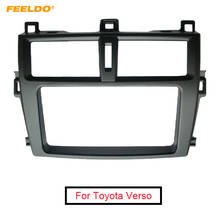 FEELDO Car Refitting DVD Player Fascia Panel Frame Adapter For Toyota Verso 2012 Stereo 2DIN Dash Plate Frame Trim Kit 2024 - buy cheap