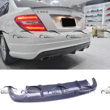 Carbon Fiber Rear Bumper Lip Spoiler Lower Diffuser Body Kit For Mercedes Benz W204 C300 2008-2010 Car Styling 2024 - buy cheap