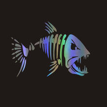 17.8*12.6cm mad fish adesivo engraçado decalque janela de carro decoração adesivos de vinil acessórios de motocicleta 2024 - compre barato