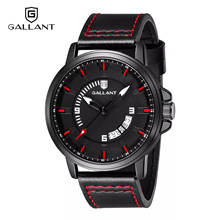 Fashion Luminous Watches for Men Auto Date Quartz Wristwatch Mens Watch with Leather Strap Luxury Watches Water Resistant 2024 - buy cheap