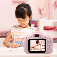 Цифровая мини-камера для детей, 2 дюйма, HD экран, перезаряжаемая, мультфильм, милая камера, игрушки, наружная фотография, реквизит для ребенка, подарок на день рождения 2024 - купить недорого