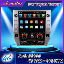 KiriNavi Telsa Style Vertical Screen 10.4" Android 10.0 Car Radio For Toyota Tundra Car Multimedia Player Auto Gps Navigation 4G 2024 - buy cheap