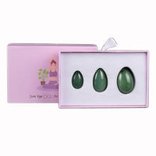 3Pcs/Set Natural Jade Yoni Egg Women Pelvic Floor Muscle Kegel Exercise Vaginal Firming Postpartum Recovery Ben Wa Ball With Box 2024 - buy cheap