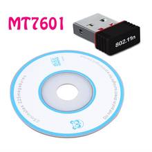 Wi-Fi адаптер MT7601 Mini USB 802.11n/g/b Антенна Wi-Fi 150 Мбит/с беспроводная сетевая карта LAN Внешний USB Wi-Fi для настольного ноутбука 2024 - купить недорого