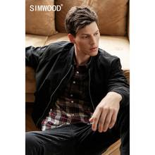 SIMWOOD 2022 New Spring Jacket Men Winter Back Letter Embroidered Fashion Casual Coats Brand Clothing chaqueta hombre SI980514 2024 - buy cheap