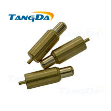 Conector pogopin banhado a ouro, conector de pino pogo, 1u, mola, conector de 4.5, 16mm, tensão de corrente, sonda, tangda de bronze 2024 - compre barato